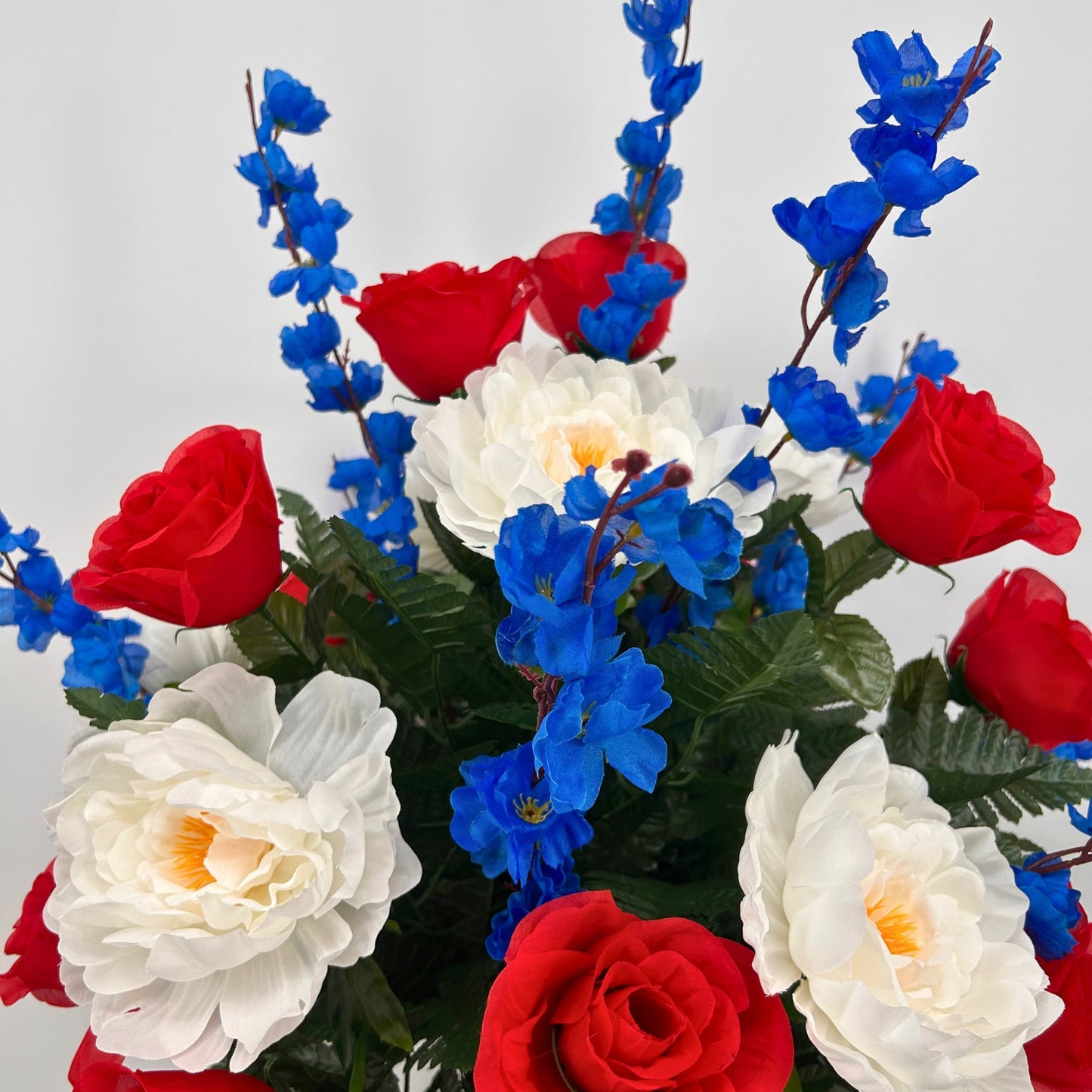America the Beautiful Pre-Made Vase Insert (Red, White, Blue)