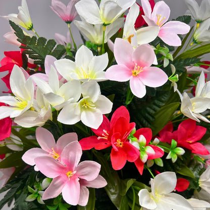 Delightful Dew Drop Pre-Made Vase Insert (Pink, White, Lt Pink)