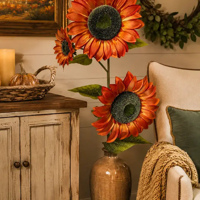 Sunflower Spray x3 - 53" - Orange | GT
