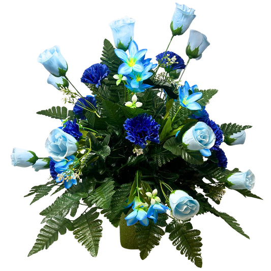 Rolling Fields Pre-Made Vase Insert (Blue Mix)