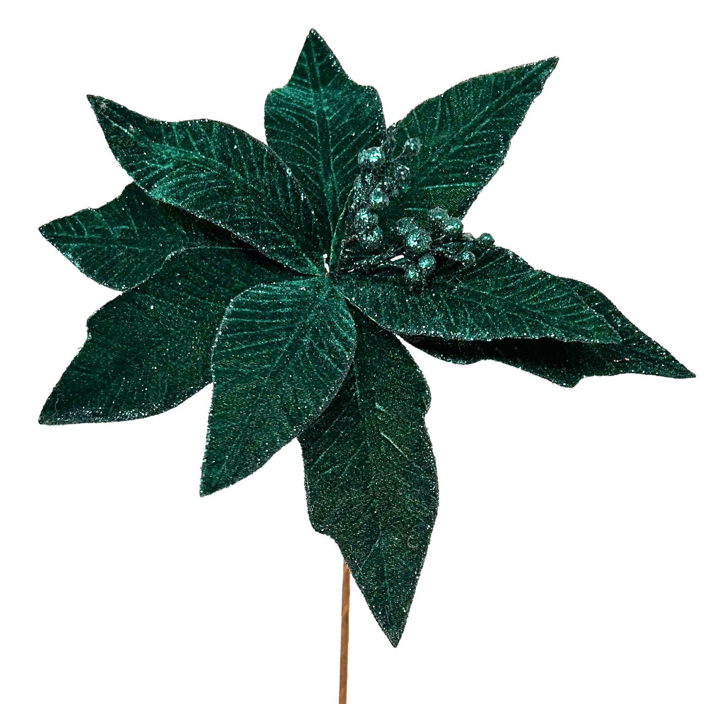 Poinsettia Stem 23" Dark Green