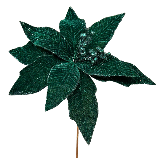 Poinsettia Stem 23" Dark Green