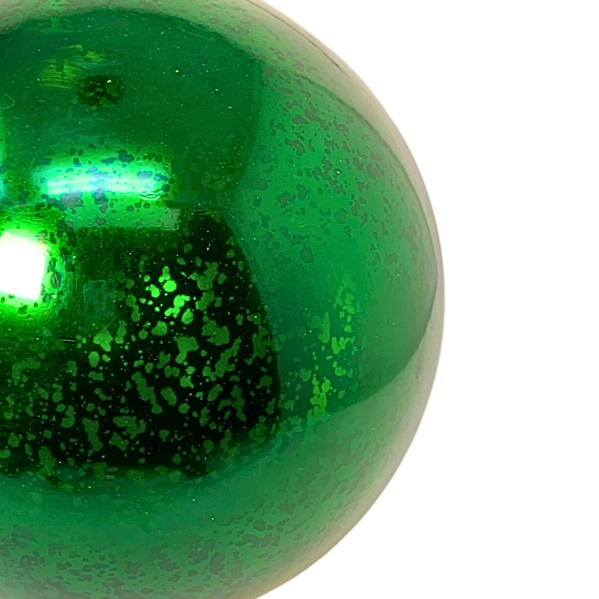 Plastic Mercury Shiny Ball Ornament 8” Emerald | LC