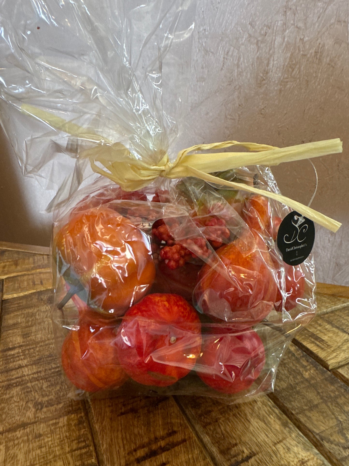 Sunset Orange Artificial Pumpkins and Pinecones | KS