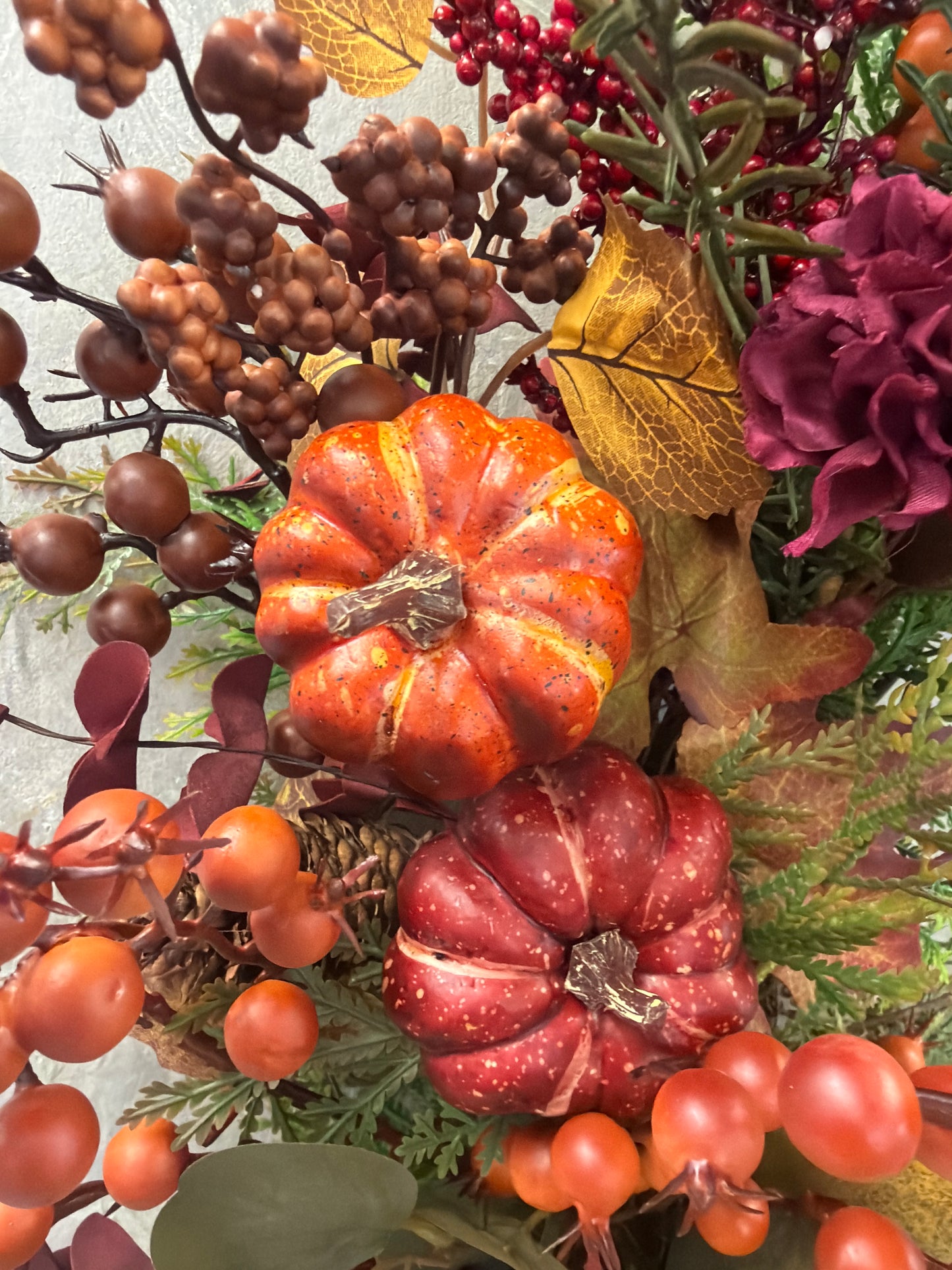 Earth Toned Pumpkin Spray 16" | KS