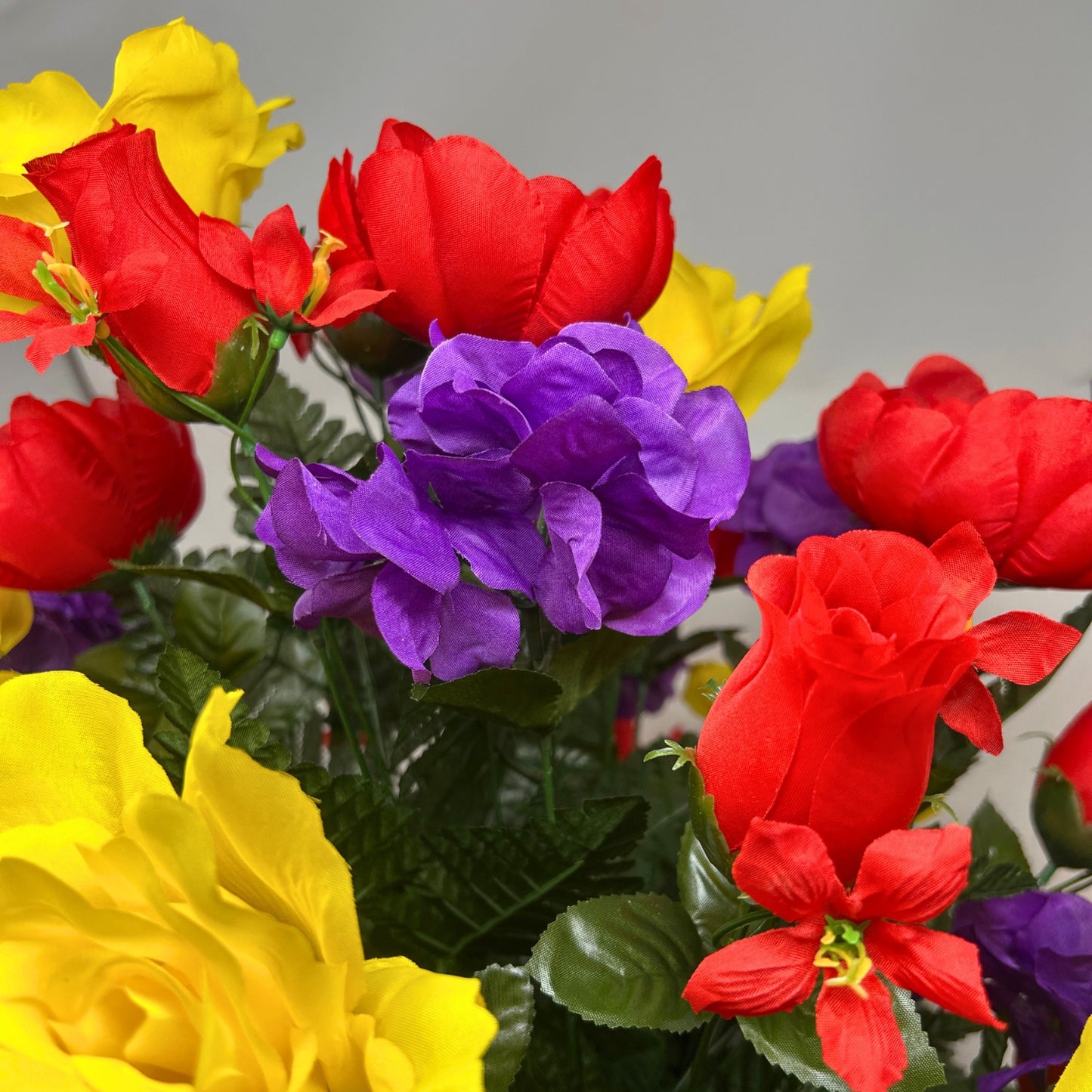 Heavenly Harmony Pre-Made Vase Insert (Red, Purple, Yellow)