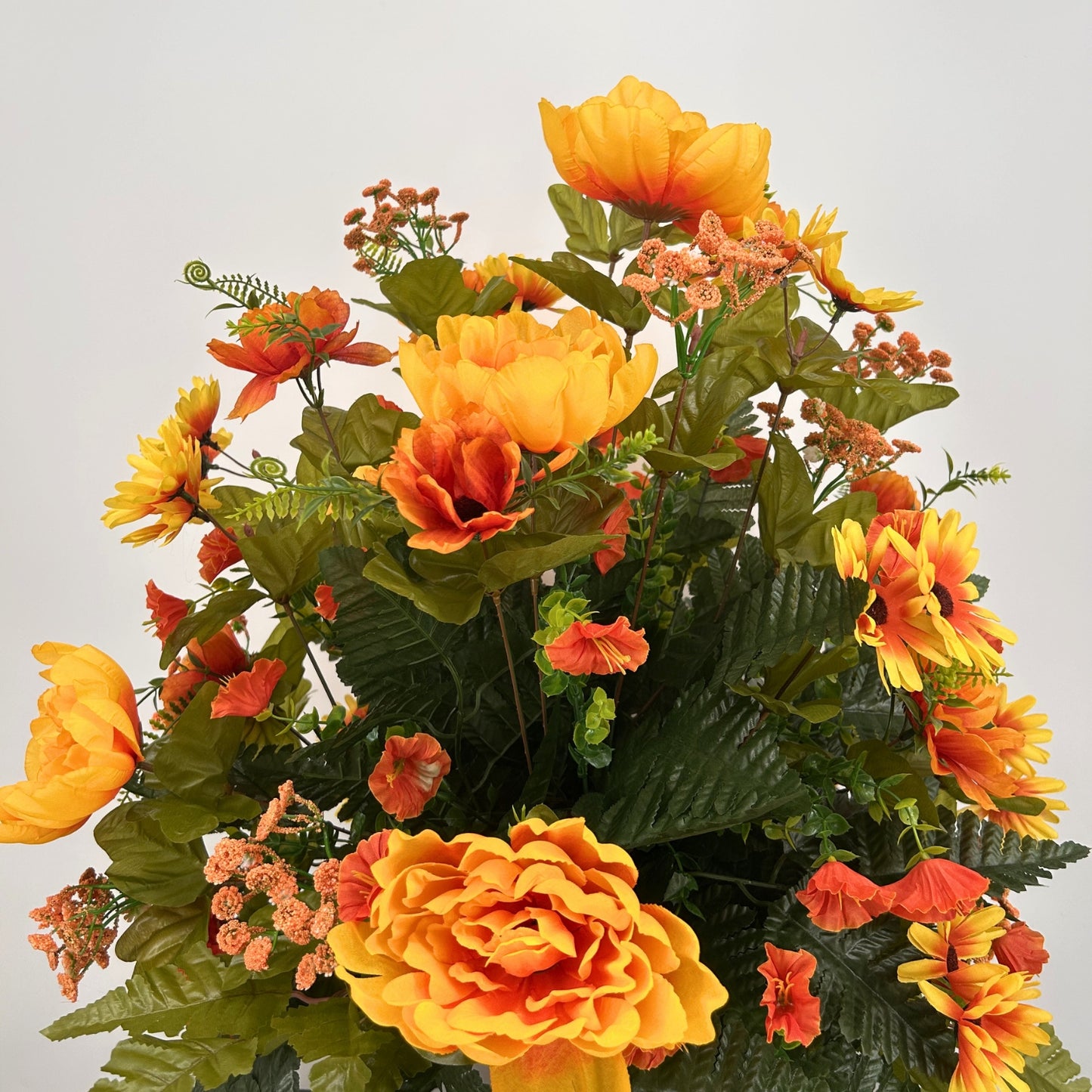 Timeless Autumn Tribute Pre-Made Vase Insert (Yellow, Orange)