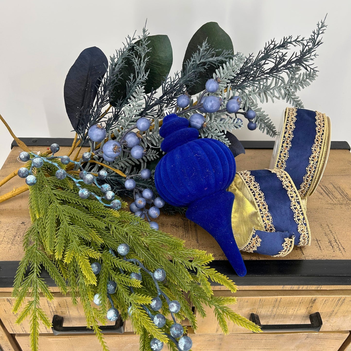 Blue, Blueberry, Gold, Greenery Christmas Tree Mystery Box