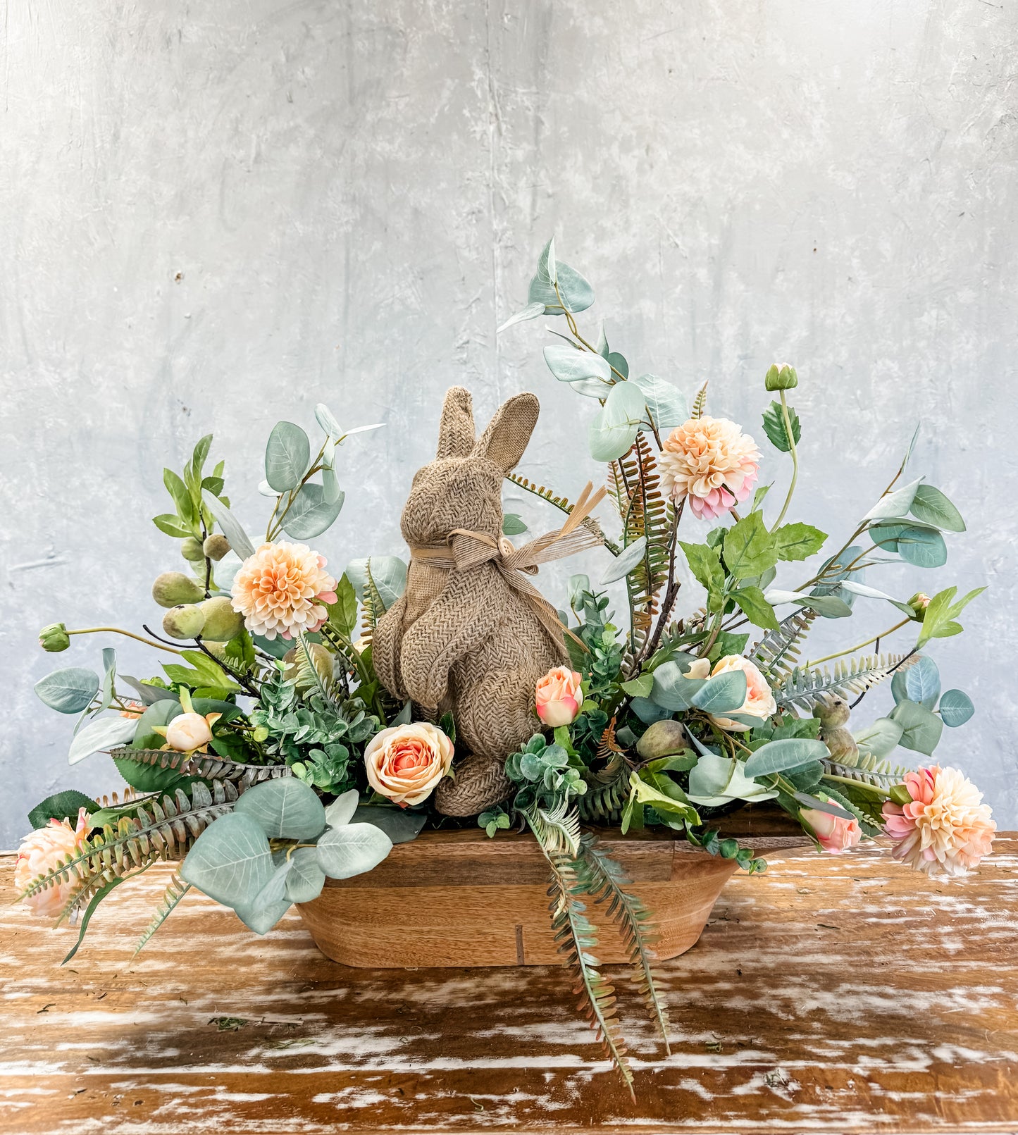 Beautiful Braided Standing Bunny RAbbit 12.5" x 7" | BFE