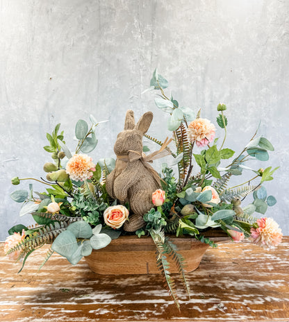 Beautiful Braided Standing Bunny RAbbit 12.5" x 7" | BFE