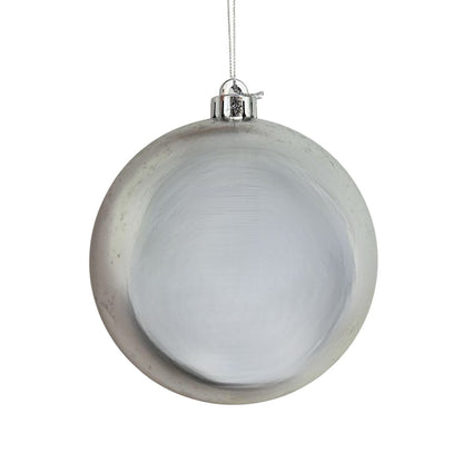 8" VP UV Resistant Shiny Ball Ornament in Silver | XJB