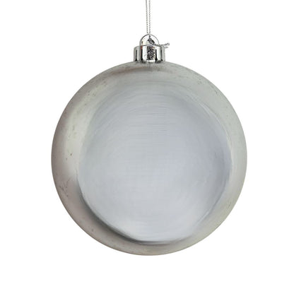 10" VP UV Resistant Shiny Ball Ornament in Silver | XJB