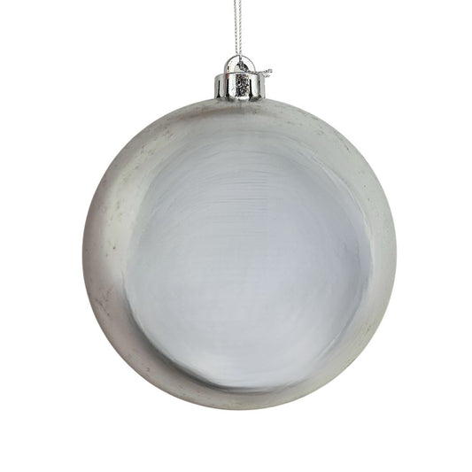 10" VP UV Resistant Shiny Ball Ornament in Silver | XJB
