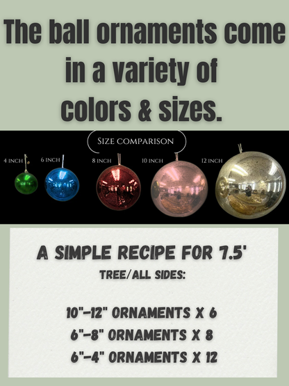 Plastic Mercury Shiny Ball Ornament 6”  Purple | LC