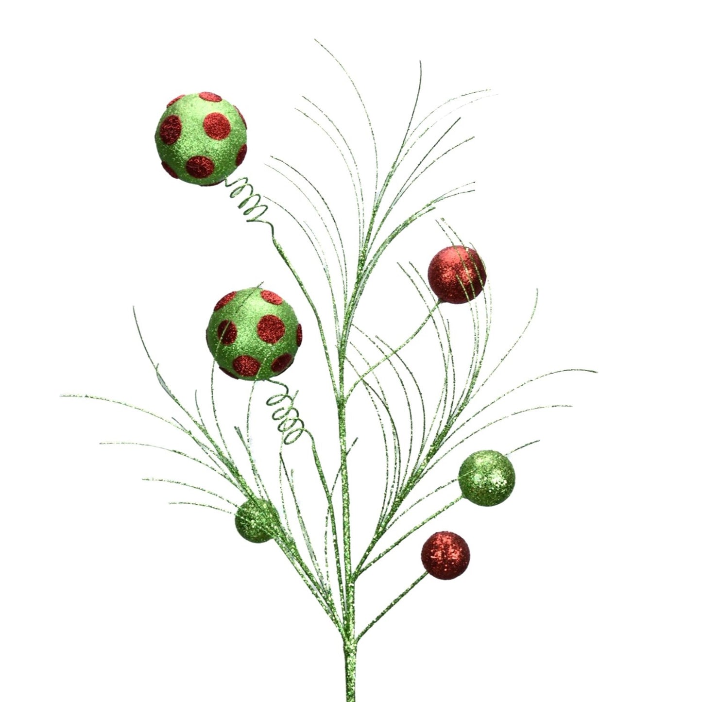 32” Whimsy Dot Ball Spray - Green/Red | TA