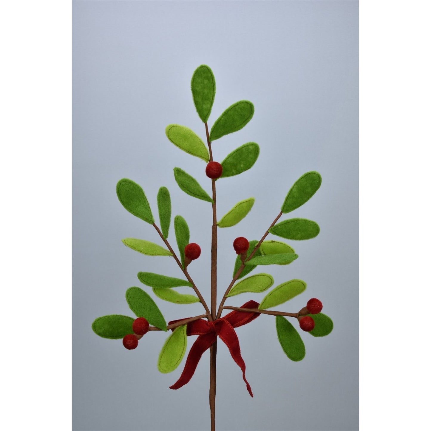 Felt Mistletoe Spray - Green Red|TA