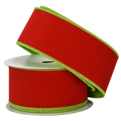 David Christopher's  Elegant Red Velvet Ribbon 1.5 x 10yd