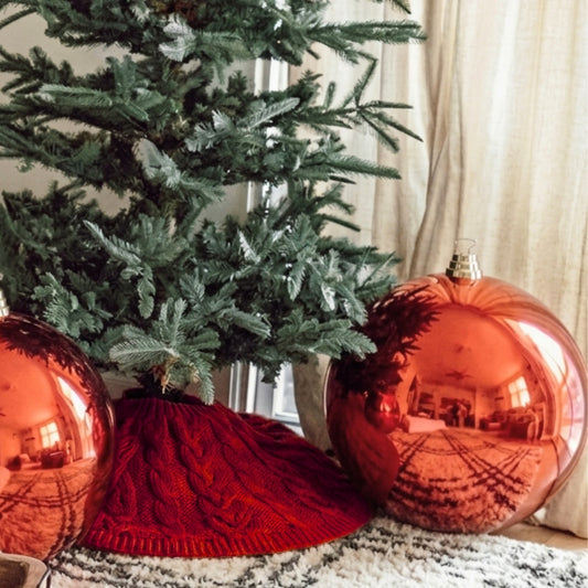 19.75"  VP UV Resistant Shiny Ball Ornament - Red | XJ