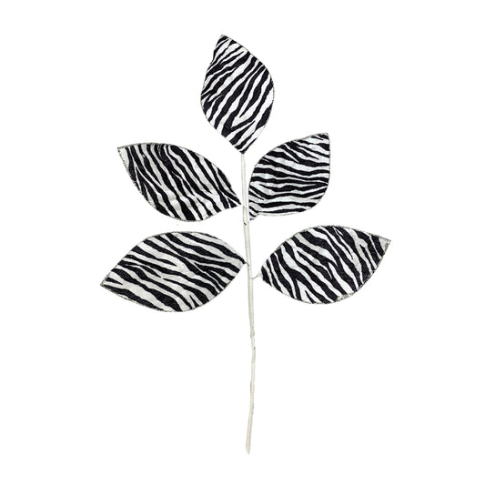 18” Zebra Print Magnolia Pick | QG
