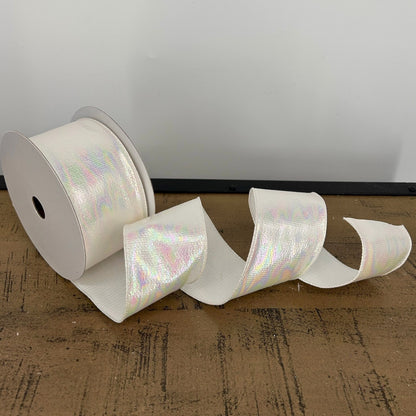 2.5" x 10YD Pearl Watercolor Iridescent Ribbon | YT