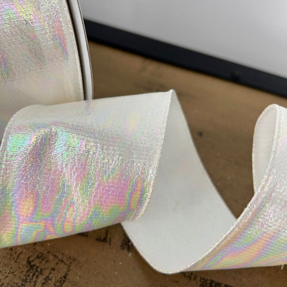2.5" x 10YD Pearl Watercolor Iridescent Ribbon | YT