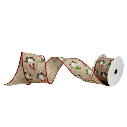 Gnome Gnome Gnome Christmas Ribbon 2.5" x 10yd
