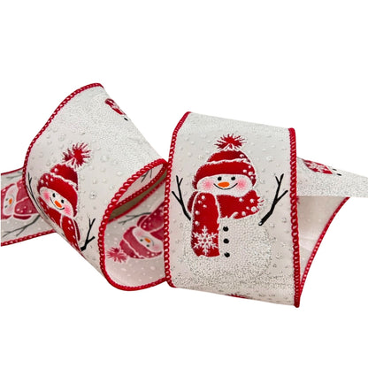 Winter Snowman Ribbon 2.5 x 10yd