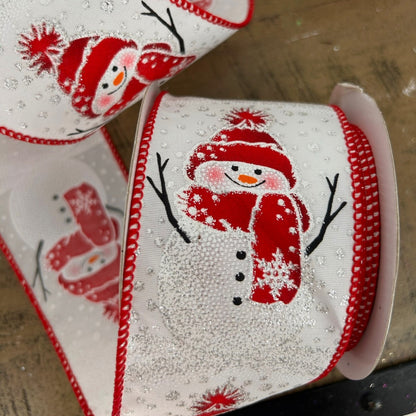 Winter Snowman Ribbon 2.5 x 10yd