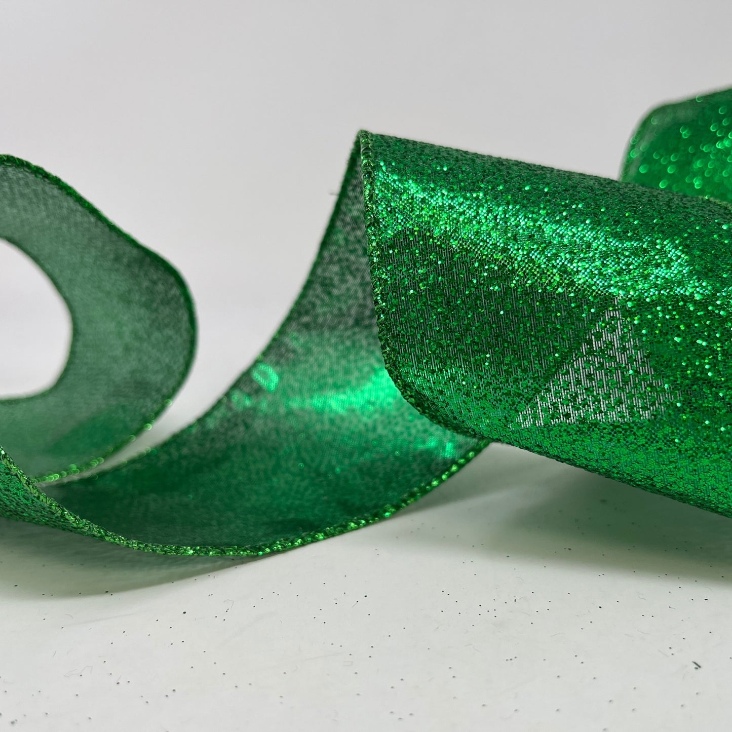 Emerald Metallic Glisten Ribbon 2.5" x x10yd | YT