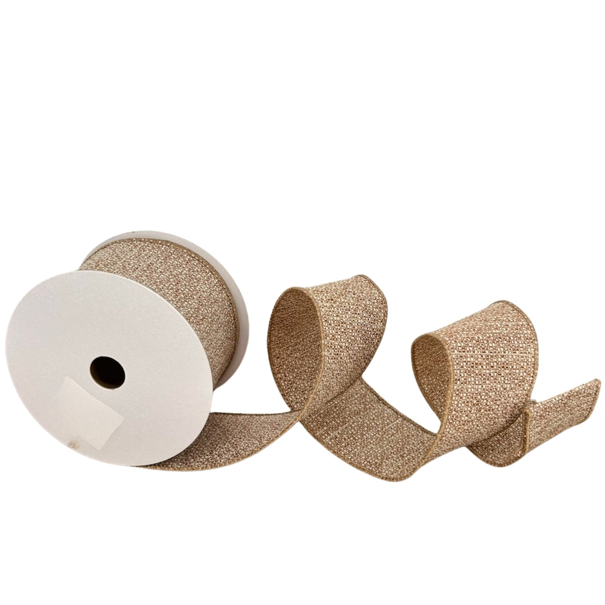 Natural Faux Burlap Ribbon 2.5" x 10yd | YT