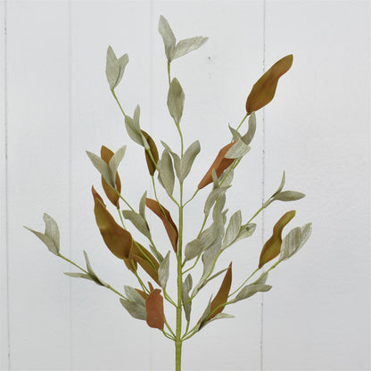 26.5” Willow Eucalyptus Spray in Green/Brown | QD