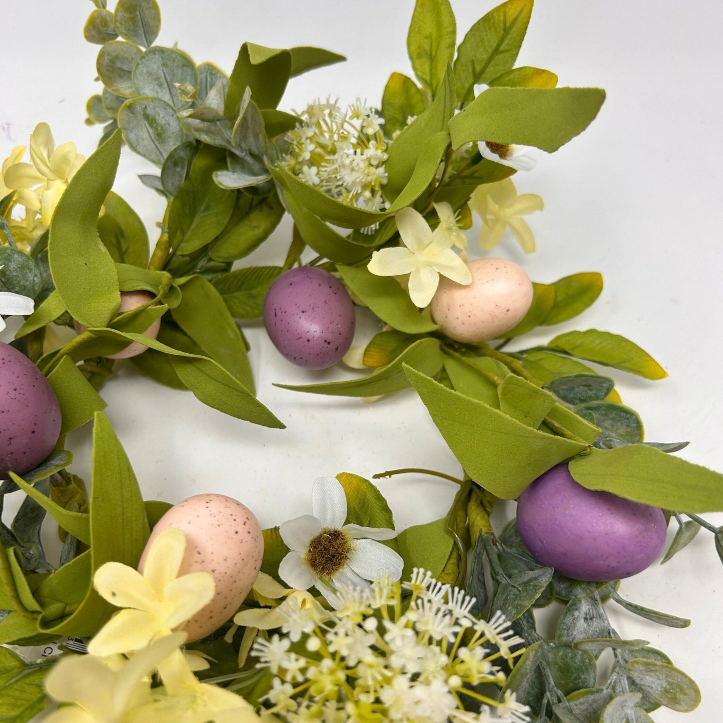 14” Growing Gardens Mini Wreath with Eggs | QDE