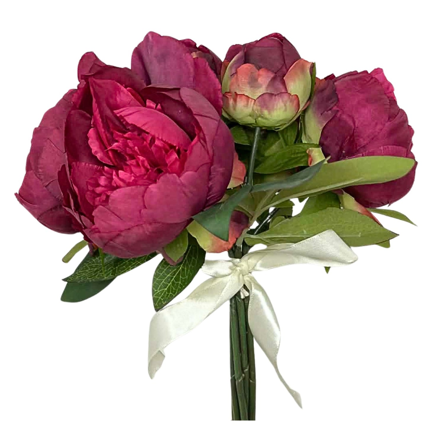 14" Peony Bouquet in Fuchsia | XJE