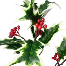 Load image into Gallery viewer, Cuttings Holly Berry Spray in Variegated 20&quot; | XJC22