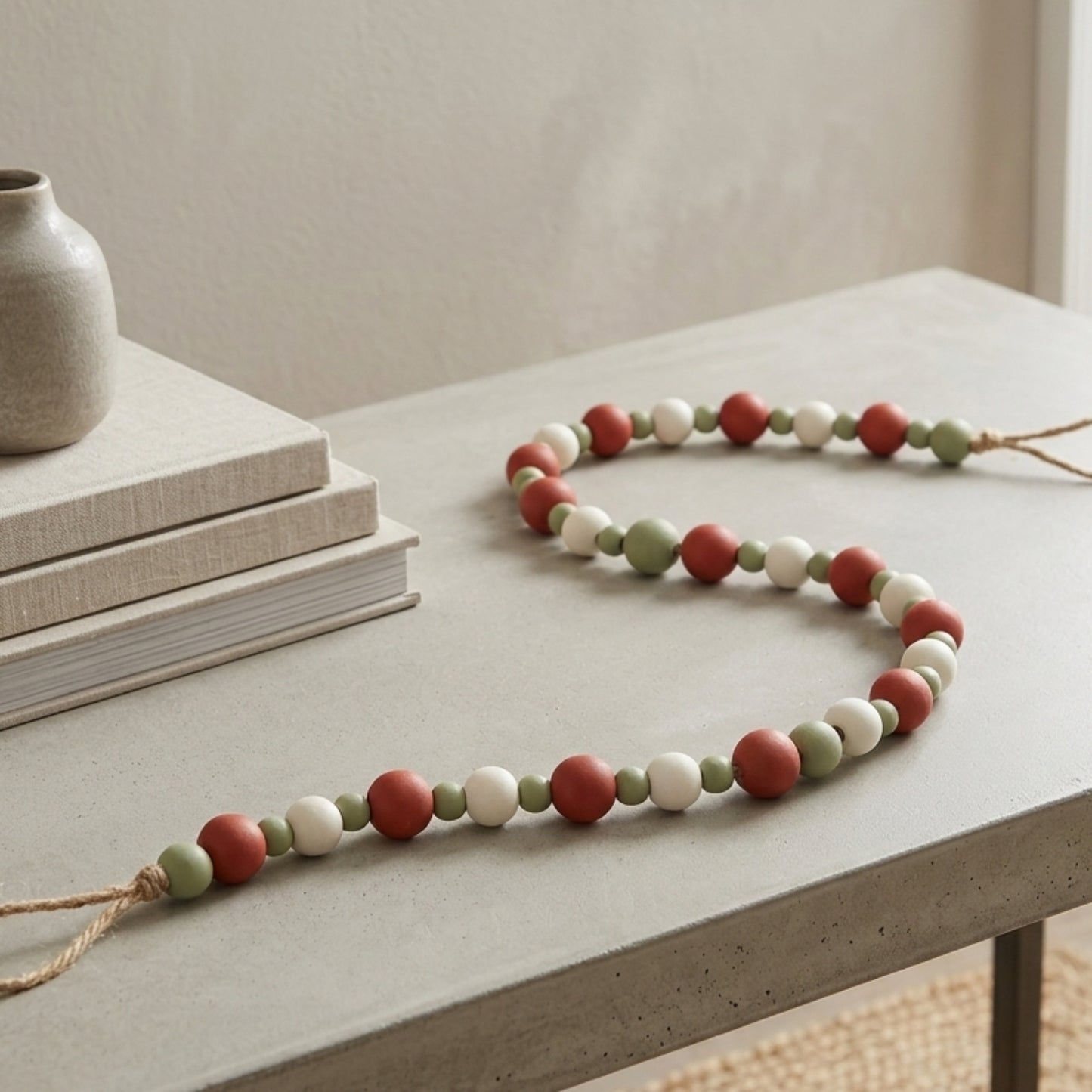 Whimsical Wood Bead Garland 48'' | TAC22