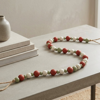 Whimsical Wood Bead Garland 48'' | TAC22