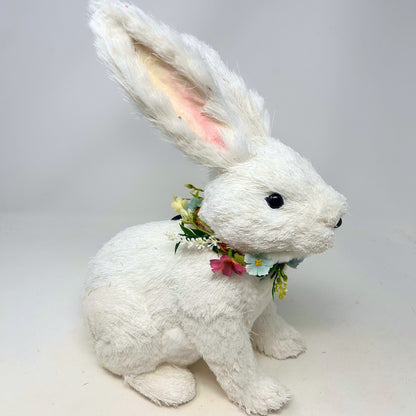 Bashful Bunny Rabbit Flower Necklace 12" x 10.5" | BFE