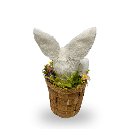 Bashful Baby Bunny Rabbit in Basket 6.5” | BFE