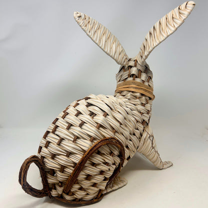 Braided French Country Natural Vine Bunny 15"L x 14"H | BFE