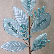 Load image into Gallery viewer, Freezing Cool Leaf Berry Spray 24&quot; - Lt. Blue | QG