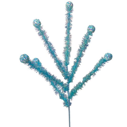 Flippin Awesome Tinsel Ball Spray 24" - Blue | QG