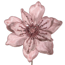 Load image into Gallery viewer, Beautifully Bashful Pink Magnolia Spray 23.5&quot; - Pink | QG