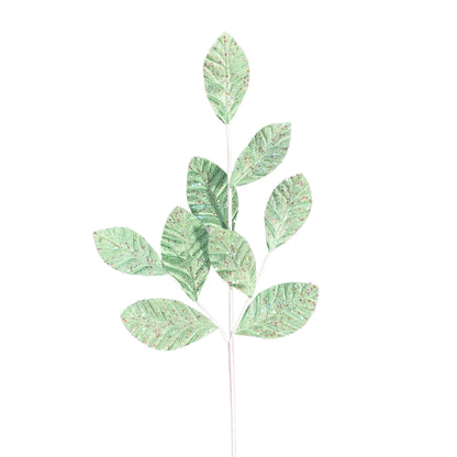 Glitz and Glamour Magnolia Leaf Spray 27" - Lt. Green | QG