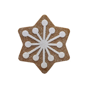 Gingerbread Snowflake Ornament 9" | TA