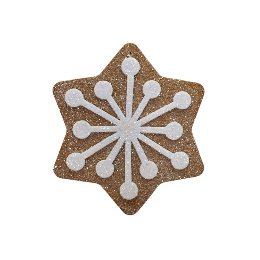Gingerbread Snowflake Ornament 9