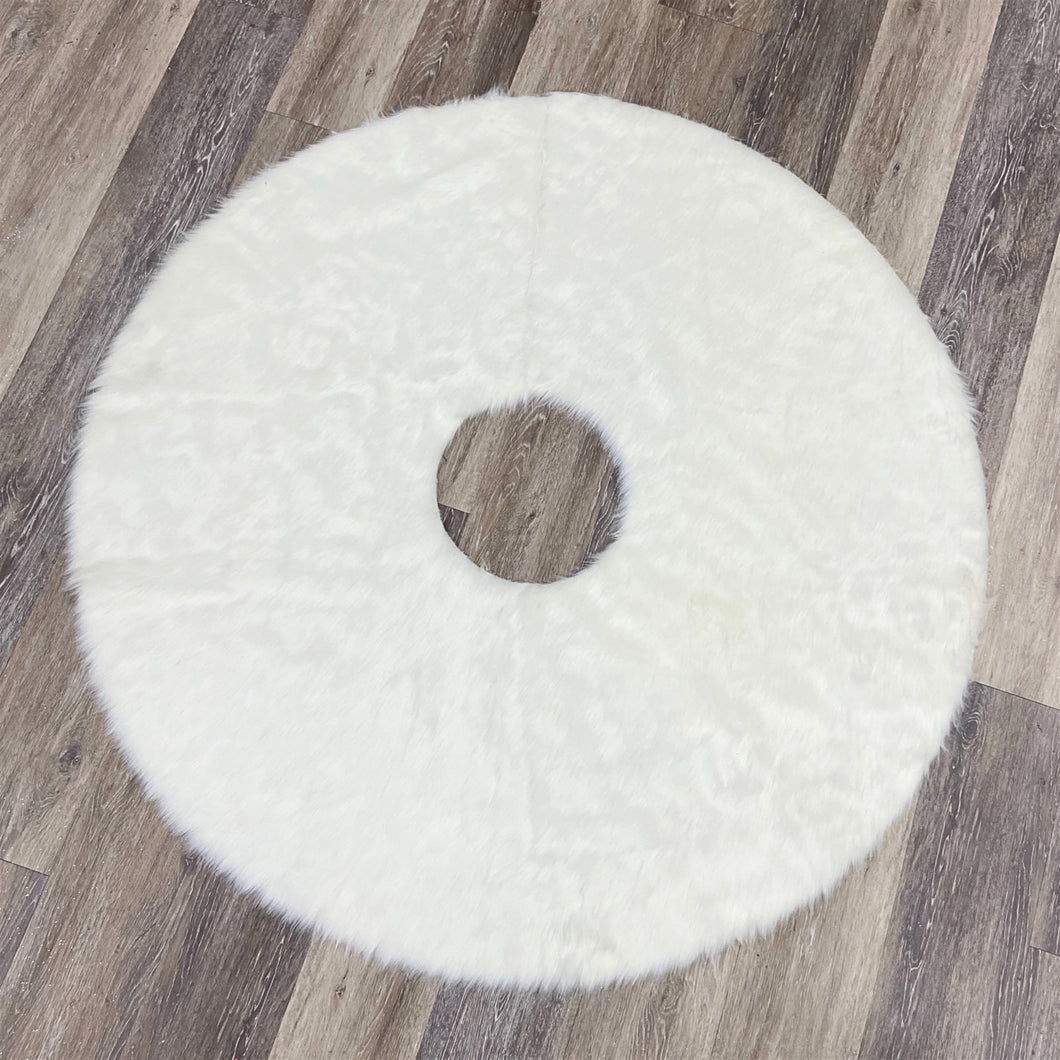 Artificial Fur Christmas Tree Skirt 54