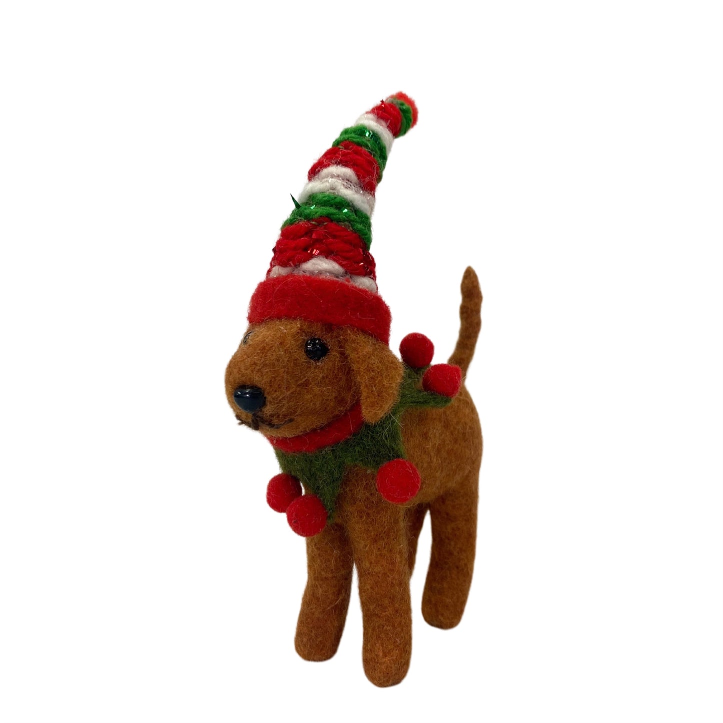 Mistletoe Mutt Wool Ornament 5.25" x 5.5" | BF