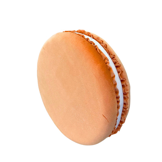 Orange Fabric Scrumptious Macaroon Ornament 20.5" X 7" | BF