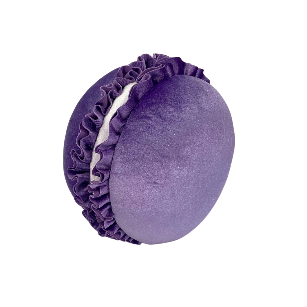 Purple Fabric Scrumptious Macaroon Ornament 8.5