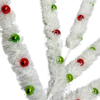 Shooting Tinsel Ball Spray x 5 - White/Red/Green 34”|TA